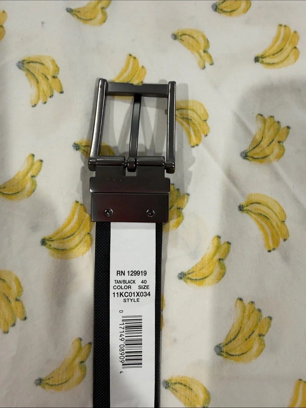 KENNETH COLE REACTION LEATHER SADDLE BROWN BELT SIZE 40 L-XL NWT!